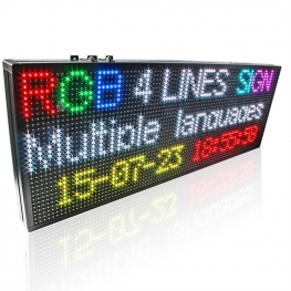 3 lines outdoor programable sign